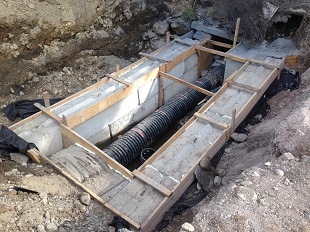 Messinger Street Storm Sewer Repair Under Construction sm Messinger Street Storm Sewer Repair 